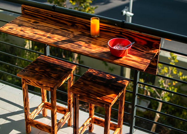 Balcony Railing Table